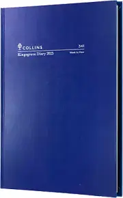 Collins Kingsgrove - A4 Week to View Calendar Year Diary/Planner - 2025 Blue