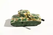 Sherman Tank. Tin Toy / retro / clockwork toy military vehicle Tin Toy