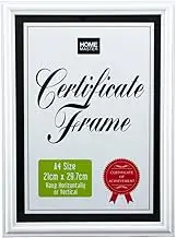 Home Master A4 Certificate Frame, White
