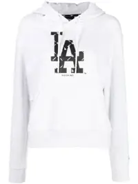 在飛比找Farfetch優惠-x MLB logo-print hoodie