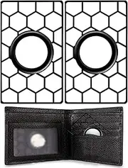 [JIRONN] 2PCS Airtag Cases, Wallet Case Slim Thin Card Case Holder for Apple Locator Tracker, Airtags Case Card-Sized Holder for Apple AirTag Portable Size for Purse, Handbag, Backpack Wallet, Clutch (Black)