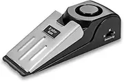Mini Wireless Vibration Triggered Wedge Shaped Door Stopper Alert Home Security System Door Stop Alarm Block Blocking System Black(Pack of 1)