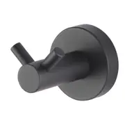 ACA Bathroom Round Black Wall Towel Hook Robe Hook