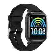 R1 Exclusive Female Physiology Test Heart Rate Blood Pressure Monitor 1.3inch Large View Screen Smart Watch BLACK COLOR