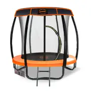 8ft Kahuna Trampoline Safety Net Spring Pad Roof Mat Ladder Orange
