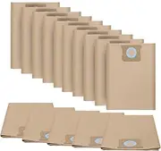[LUNARUBBY] 15 Pack Vacuum Bags for DEWALT 6 to 10 Gallon Shop Vac DXVA19-4101, Replacement Filter Bags for Wet/Dry Vacs, High Efficiency Dust Collection Bag, Replacement Parts BM08 Accessories Kit