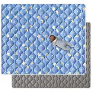 Premium Foam Baby Play Mat 79" X 71", Extra Large Activity Playmats for Babie...