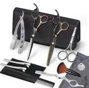 Professional Barber Scissors Hair Cutting Shears Kit, Hair Scissors Thinning ...