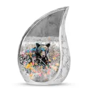 Bear Urn - Tear Drop Urns For Ashes - Adult Urns For Men