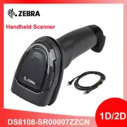 New Zebra DS8108-SR00007ZZCN 1D 2D Handheld Barcode Scanner USB Kit with Cable