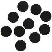 J.Burrows Round Magnets Black 10 Pack
