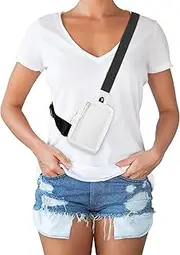 [Peicees] Mini Sling Bag for Men Women Crossbody Bag Travel Running Phone Daypack Shoulder Bags