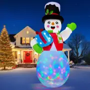10FT Christmas Inflatables Snowman Outdoor Decoration, Giant Inflatable Snowm...