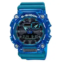 在飛比找PChome24h購物優惠-CASIO G-SHOCK 藍狂野衝力腕錶/GA-900SK