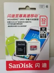 SanDisk 32GB microSDHC UHS-I Memory Card w/Adapter