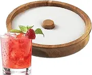 Bar Glass Rimmer, 2 Pack Salt Rimmer for Cocktails, Bamboo Bartender Tool, Bar Sugar Rimmer, Salt Box Spic e Container, Cocktail Tool Bartender Accessories, Portable Sugar Rimmer for Party