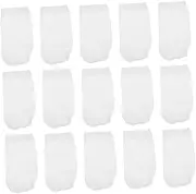 Abaodam 15Pcs Fine Mesh Pool Skimmer Socks Fit Elastic Filter Bags for Above Ground and Inground Pools Easy Care Cleaning Net for Skimmer Baskets Compatible with All Pool