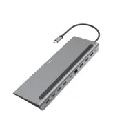 Hama laptop dock/port replicator USB 3.2 Gen 1 (3.1 Gen 1) Type-C Anthracite