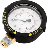 Kisangel Swimming Pool Pressure Gauge Filter Pressure Gauge Practical Pool Pressure Gauge Pool Filter Water Pressure Gauge Pool Vacuum Above Ground Inflatable Test Valve Pools Copper White