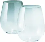 Shotoku Glass Usuhari Glass Wine Cup Bordeaux 330ml Wooden Box Set of 2