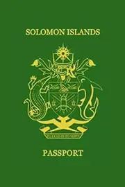 Solomon Islands Passport Replica Lined Softcover 6'' x 9'' Notebook / Journal 120 pages