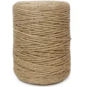 2mm Jute Twine 300 Feet 3Ply Twisted Heavy Duty Brown Twine String Ribbon for...