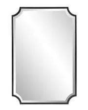 Howard Elliott Hastings Brushed Black Shield Mirror