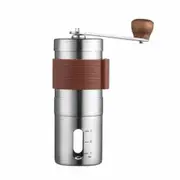 Manual Coffee Grinder Burr Hand Spice Bean Stainless Steel Adjustable Coarseness