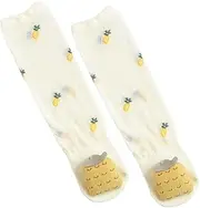 [SAFIGLE] 1 Pair Baby Socks Breathable Toddler Socks Newborn Floor Sock Comfortable Cotton No Sock Elastic for 0-6 Months