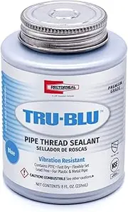 Rectorseal 31551 1/2 Pint Brush Top Tru-Blu Pipe Thread Sealant