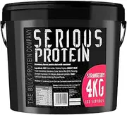 The Bulk Protein Company - Serious Protein Powder - Strawberry Flavour, 4kg