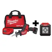 Cordless HACKZALL Reciprocating Saw Kit with LED Flood Light 12-Volt Brushless