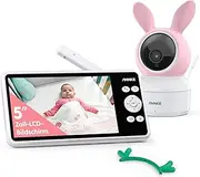 ANNKE Baby Monitor with Camera 5 Inch 720P Display, 1080p Camera, 2-Way Audio