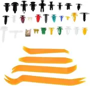 500pcs/30kinds Plastic Universal Mixed Auto Fastener Auto Car Radio Door Clip Panel Trim Dash Audio Removal Installer Pry Tool