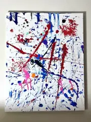 One-of-a-Kind Acrylic Abstract Nature Painting – Bold Expressionist Art!