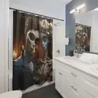 The Corpse Bride Halloween Shower Curtain | Tim Burton Movie Dimension 71" × 74"