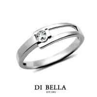 在飛比找momo購物網優惠-【DI BELLA】Perfect Love 真鑽情人戒指(