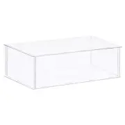 Acrylic Display Case Plastic Box Cube Storage Box Transparent 41x36x15.5cm
