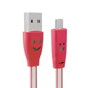 5 Pcs 1.0M USB 2.0 to Micro USB LED Charging Data Line for Tablet Cell Phone