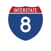 Interstate 8 Sign Sticker