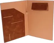 PLAFOPE A4 Multi-Function Business Folder Binder Portfolio Interlayer Design Metal Clips Card Slots Document Organizer