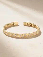 [Marina B] Marina B - Triangoli 18-karat Gold Diamond Bangle - M M Gold