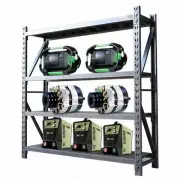 2M*2.4M*0.6M Storage Shelves Garage Warehouse Rack Shelving Steel 800KG Q1