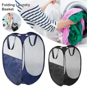 Folding Laundry Basket 75L Collapsible Washing Basket Pop Up Mesh Laundry DK