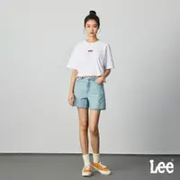 在飛比找樂天市場購物網優惠-Lee 女款 褲管抽鬚 中腰牛仔短褲 11.0oz | Mo