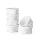 DOWAN 4 oz Ramekins - Ramekins for Creme Brulee Porcelain Ramekins Oven Safe,...
