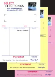 Printed Full Color Carbonless Forms, 3-Part Custom Sets 8.5" x 5.5" NCR business