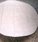 Tablecloth 60" ROUND White SATIN STRIPE Table Cover Cloth New Vintage