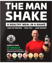 The Man Shake Meal Replacement Gluten Free Variety Pack 56g x 14 Sachets