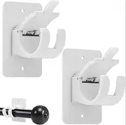 Self-Adhesive Curtain Hooks , Curtain Rod Required, Adjustable Plastic Holders for Rods, with Ceiling Curtain Track